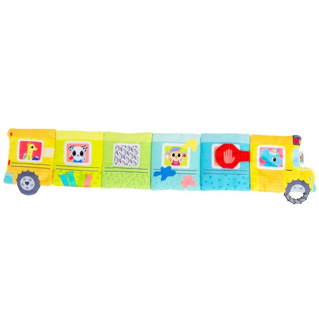 Accordion Bus Soft Textured Fabric Sensory Book