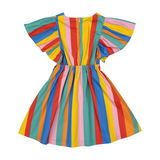 Rainbow Stripes Angel wing Dress