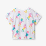 Unicorn Rainbow pleat tee