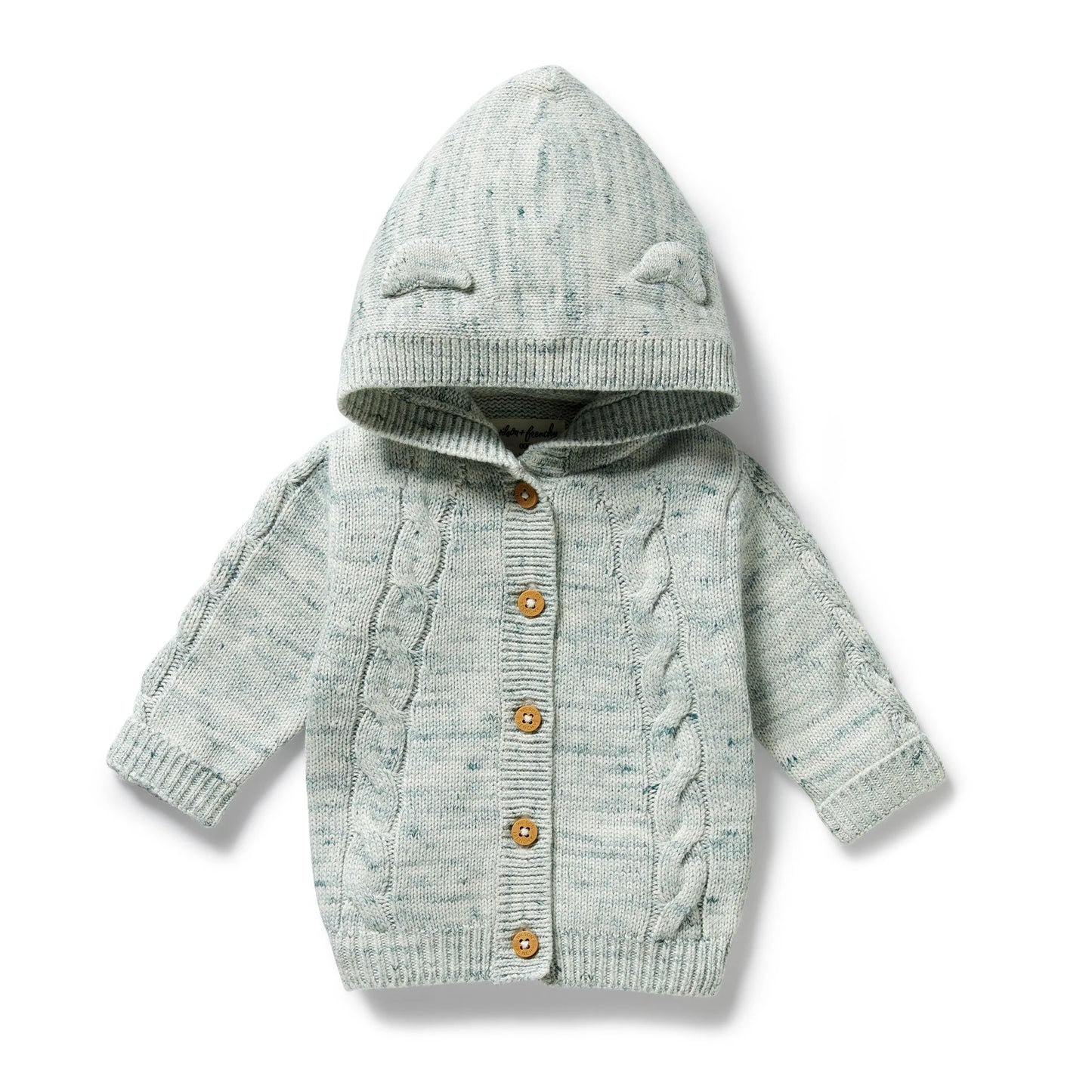 Wilson and Frenchy Moss Speckled Knitted Jacket