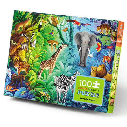Crocodile Creek Holographic Puzzle 100 pc - Jungle Paradise