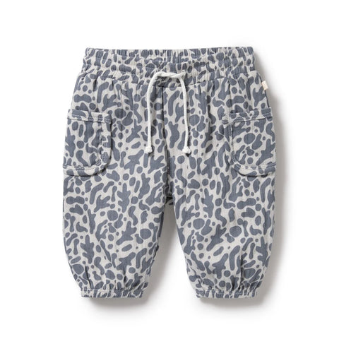 Pant..Crinkle Blue Coral (Copy)