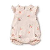 Playsuit ruffle peaches