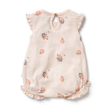 Playsuit ruffle peaches