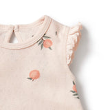 Playsuit ruffle peaches