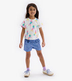 Unicorn Rainbow pleat tee