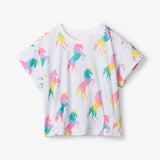 Unicorn Rainbow pleat tee