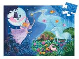 Fairy and Unicorn Silhouette Puzzle 36pc