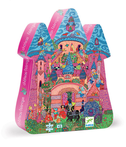 Fairy Castle Silhouette Puzzle 54 Piece