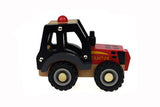 Wooden Tractor Red